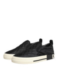 Dolce & Gabbana Black Quilted Slip On Low Top Sneakers Shoes