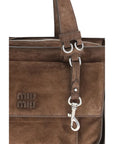 Miu Miu Brown Calf Leather Bos Taurus Shoulder Bag