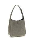 Saint Laurent Gray Calf Leather Bos Taurus Shoulder Bag