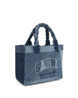 Ganni Blue Cotton Shoulder Bag