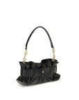Balmain Black Calf Leather Bos Taurus Shoulder Bag