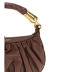 Balmain Brown Calf Leather Bos Taurus Shoulder Bag