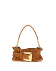 Balmain Beige Calf Leather Bos Taurus Shoulder Bag