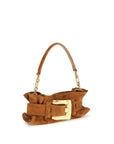 Balmain Beige Calf Leather Bos Taurus Shoulder Bag