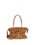 Balmain Brown Calf Leather Bos Taurus Handbag