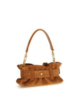 Balmain Beige Calf Leather Bos Taurus Shoulder Bag