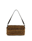 Staud Brown Wood Shoulder Bag