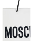 Moschino White Calf Leather Bos Taurus Shoulder Bag