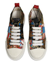 Dolce & Gabbana Multicolor Patchwork Low Top Sneakers Shoes