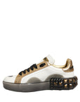 Dolce & Gabbana Multicolor Crystal StuddedLOVE Sneakers Shoes