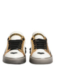 Dolce & Gabbana Multicolor Crystal StuddedLOVE Sneakers Shoes