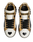 Dolce & Gabbana Multicolor Crystal StuddedLOVE Sneakers Shoes