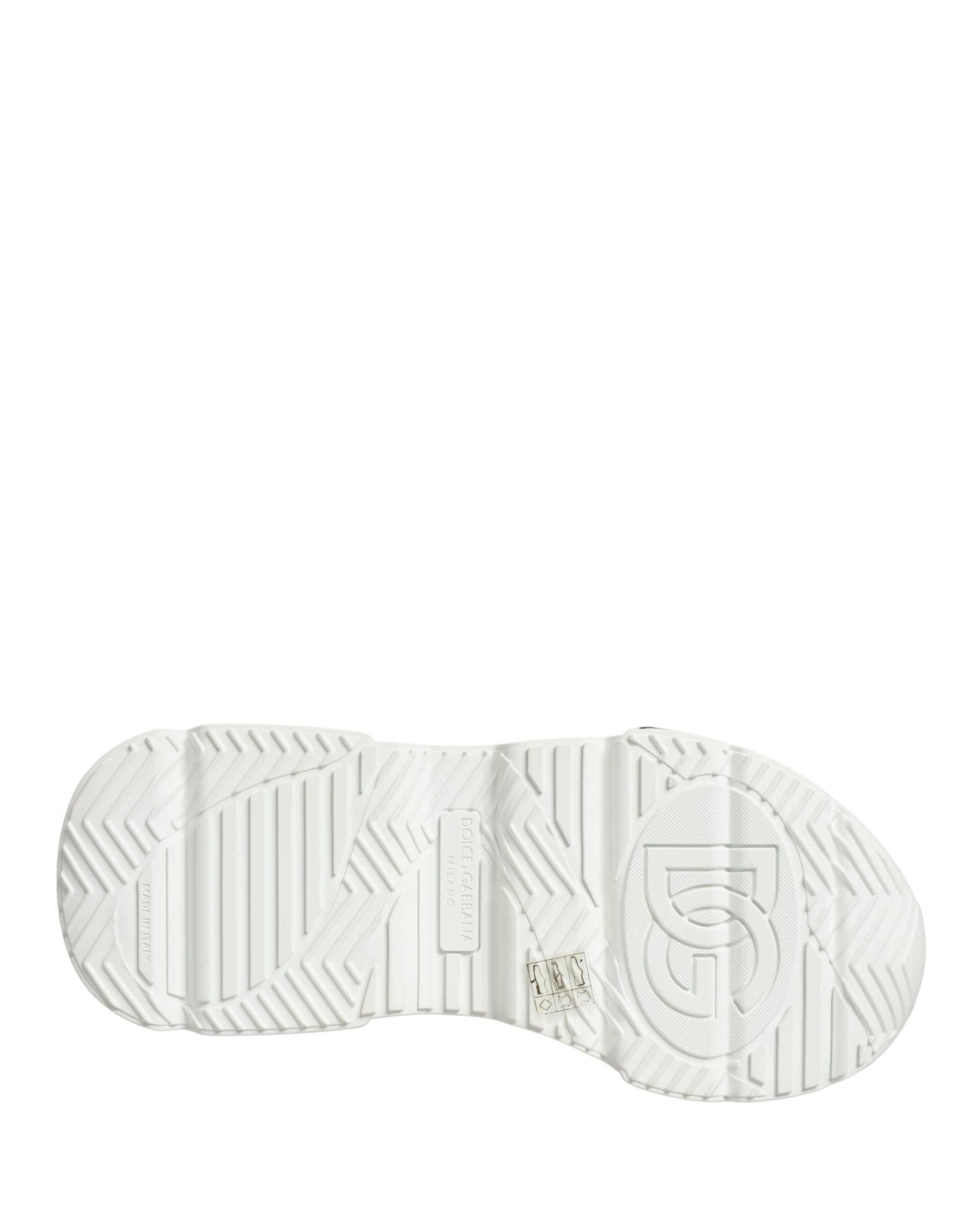 Dolce &amp; Gabbana White Daymaster Graffiti Low Top Sneakers Shoes