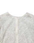 Dolce & Gabbana White Floral Lace Sheer Sleeveless Midi Dress