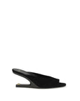 Balmain Black Goatskin Mules