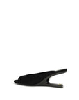 Balmain Black Goatskin Mules