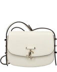 Jimmy Choo White Leather Shoulder Bag