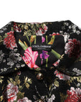 Dolce & Gabbana Multicolor Floral Brocade Blazer Jacket