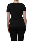 Dolce & Gabbana Black Cotton Short-Sleeve Crew Neck T-shirt