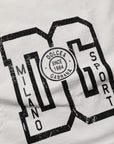 Dolce & Gabbana White Cotton DG Logo Print Cropped Jersey Top