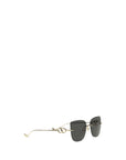 Valentino Garavani Black Metal Sunglasses