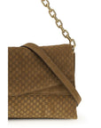 Gucci Brown Suede Leather Handbag