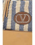 Valentino Garavani Multicolor Raffia Backet Bag