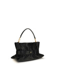 Balmain Black Calf Leather Bos Taurus Shoulder Bag