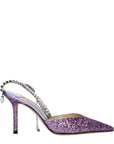 Jimmy Choo Purple Plastic Stiletto Heel Sandals