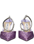 Jimmy Choo Purple Plastic Stiletto Heel Sandals
