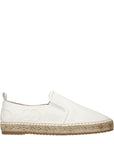 Jimmy Choo White Leather Espadrilles
