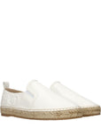 Jimmy Choo White Leather Espadrilles