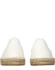 Jimmy Choo White Leather Espadrilles