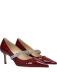 Jimmy Choo Red Leather High Heel Pumps