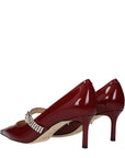Jimmy Choo Red Leather High Heel Pumps