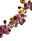 Dolce & Gabbana Gold Brass Mix Fiori Flowers Crystal Chain Necklace