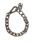 Dolce & Gabbana Silver Tone Heavy Chain Link Signature DG Logo Bracelet