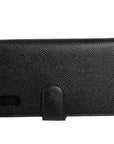 Dolce & Gabbana Case Flip Cover Black Calf Leather iPhone X - XS Phone