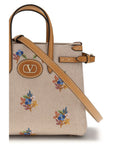 Valentino Garavani Beige Cotton Handbag