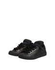 Dolce & Gabbana Black Leather Low Top Portofino Sneakers Shoes