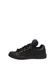 Dolce & Gabbana Black Leather Low Top Portofino Sneakers Shoes