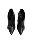 Dolce & Gabbana Black Devotion Quilted Buckled Boots Shoes