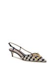 Valentino Garavani Multicolor Goatskin Mid Heel Pumps