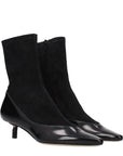 Jacquemus Black Leather Ankle Boots