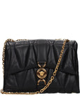 Versace Black Leather Shoulder Bag