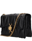 Versace Black Leather Shoulder Bag
