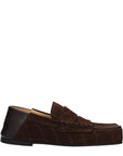 Jacquemus Brown Leather Slip-On Loafers