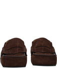 Jacquemus Brown Leather Slip-On Loafers