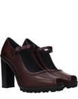 Max Mara Brown Leather High Heel Pumps