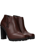 Max Mara Brown Leather Ankle Boots